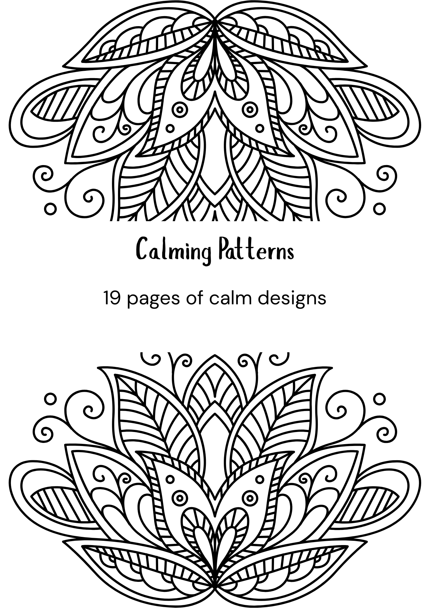 Calming Patterns Coloring Book