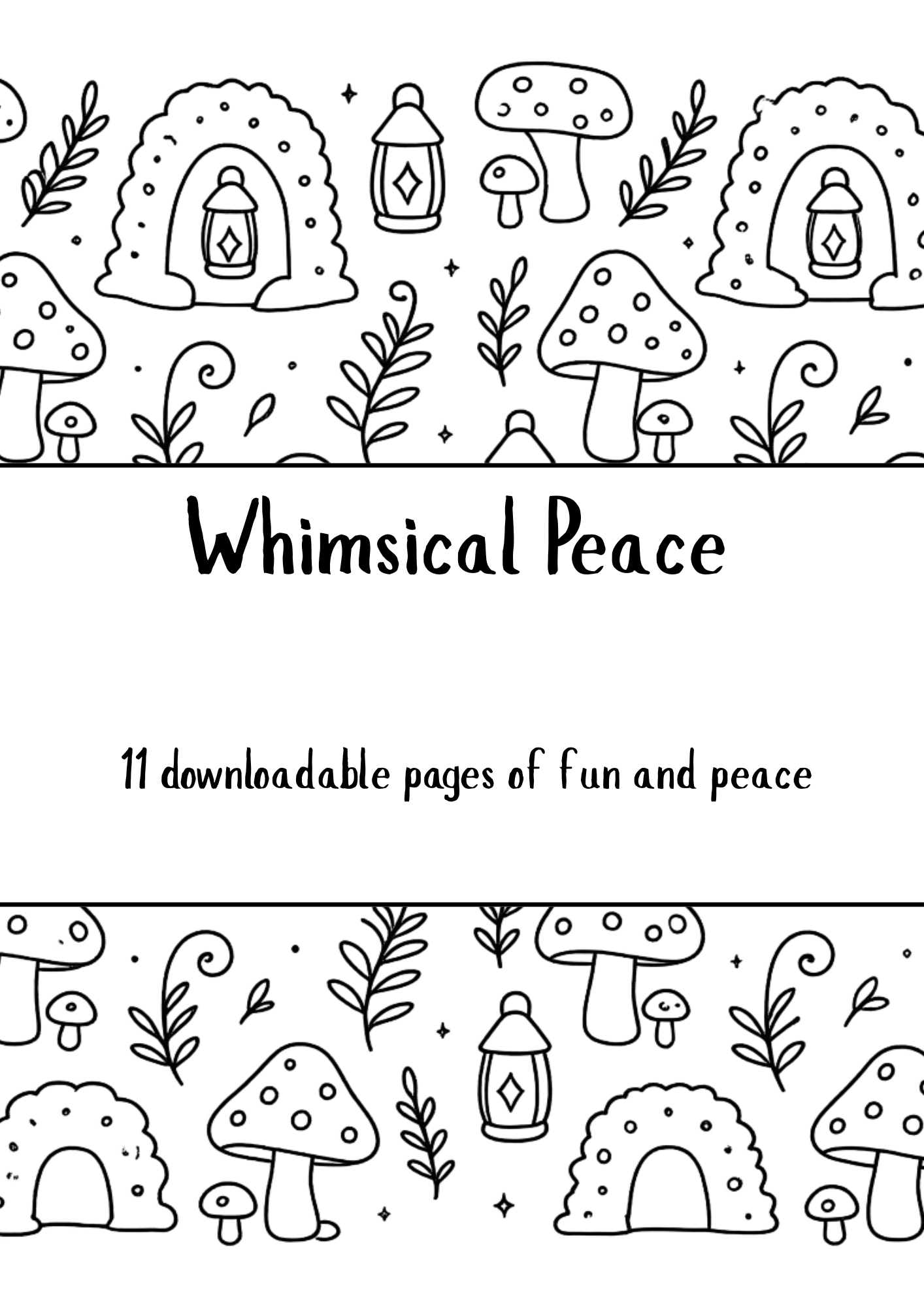 Whimsical Peace Coloring Book