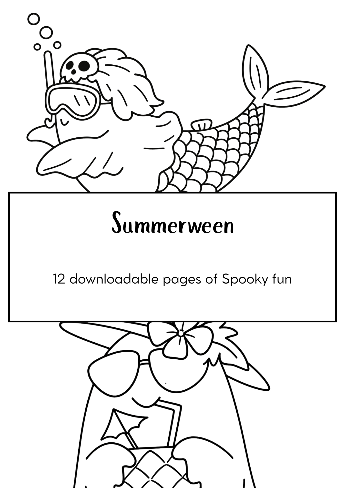 Summerween Coloring book