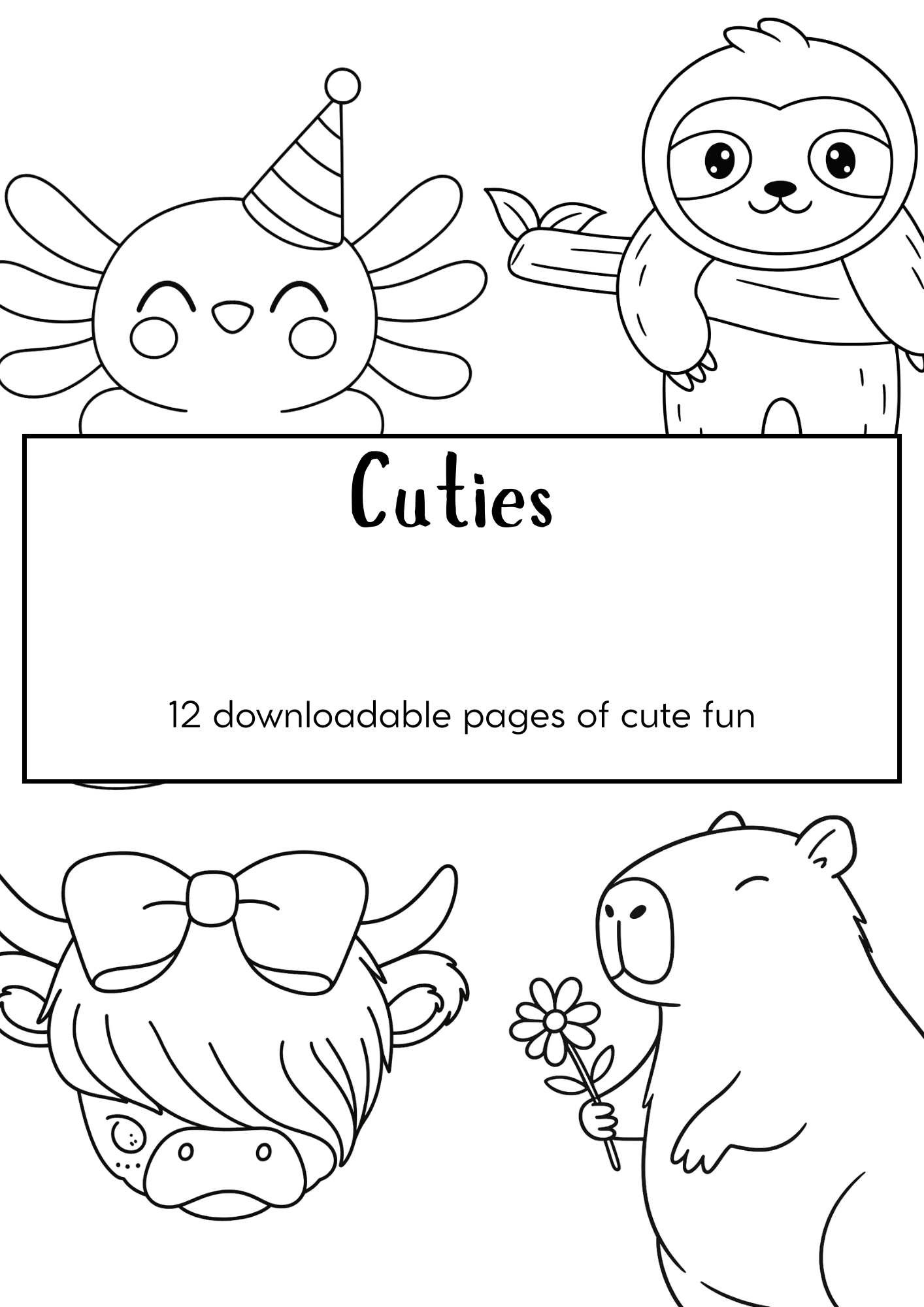 Cuties Coloring Book